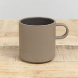 Hasami Porcelain Home CoffeeTea 13 oz Glazed Mug Dark Gray / 3 3/8" D X 3 1/2" H