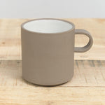 Hasami Porcelain Home CoffeeTea 13 oz Glazed Mug Ash White / 3 3/8" D X 3 1/2" H
