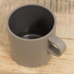 Dark Gray Inside Porcelain 13oz Glazed Mug by Hasami with Handle