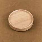 Hasami Porcelain Home Kitchen Dishware Ash Wooden Lid Ash / 3 3/8" D X 7/8" H