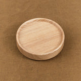 Hasami Porcelain Home Kitchen Dishware Ash Wooden Lid Ash / 3 3/8" D X 7/8" H