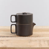 Hasami Porcelain Home CoffeeTea Coffee Dripper with Teapot Black / 5 5/8" Dia X 7 3/8" H