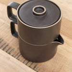 Hasami Porcelain Home CoffeeTea Coffee Dripper with Teapot Black / 5 5/8" Dia X 7 3/8" H