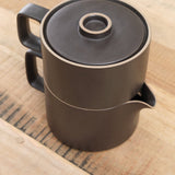 Hasami Porcelain Home CoffeeTea Coffee Dripper with Teapot Black / 5 5/8" Dia X 7 3/8" H