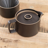 Hasami Porcelain Home CoffeeTea Coffee Dripper with Teapot Black / 5 5/8" Dia X 7 3/8" H