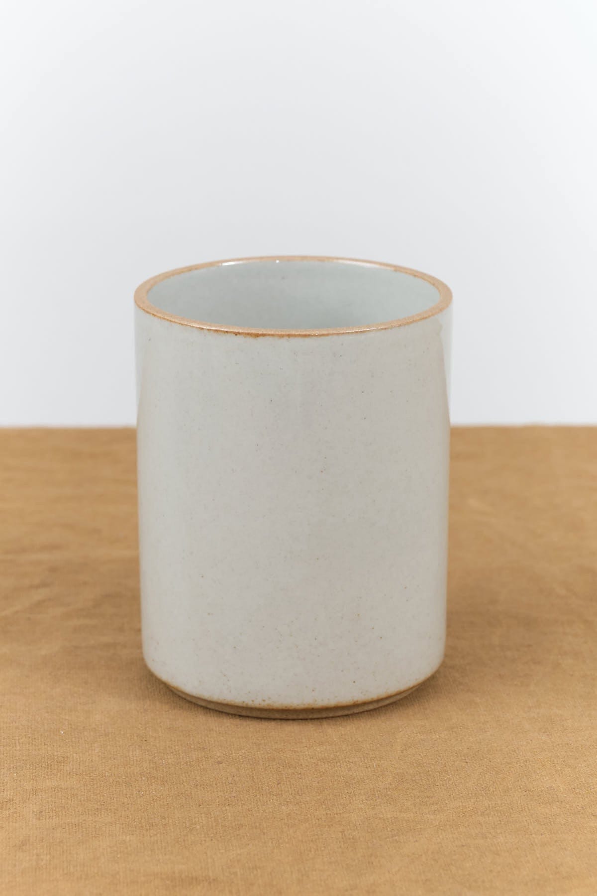 Hasami Porcelain Home CoffeeTea Container/Tumbler Gloss Gray / 3 3/8" D X 4 1/8" H