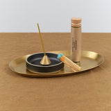 Hasami Porcelain Home Incense Elemense Acorn Brass Incense Holder Brass