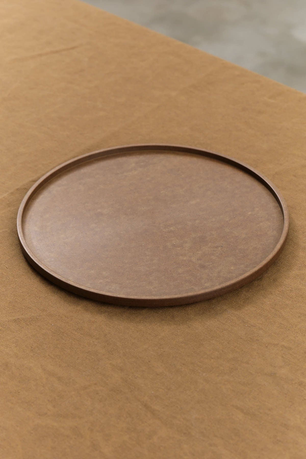 Hasami Porcelain Home Kitchen Serving Large Richlite Tray Dark Brown / 8 5/8" D X 1/2" H
