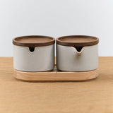Hasami Porcelain Home Kitchen Serving Small Ash Wooden Oval Tray Ash / 6 3/4" L X 3.3/8" W X 7/8" H