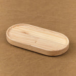 Hasami Porcelain Home Kitchen Serving Small Ash Wooden Oval Tray Ash / 6 3/4" L X 3.3/8" W X 7/8" H