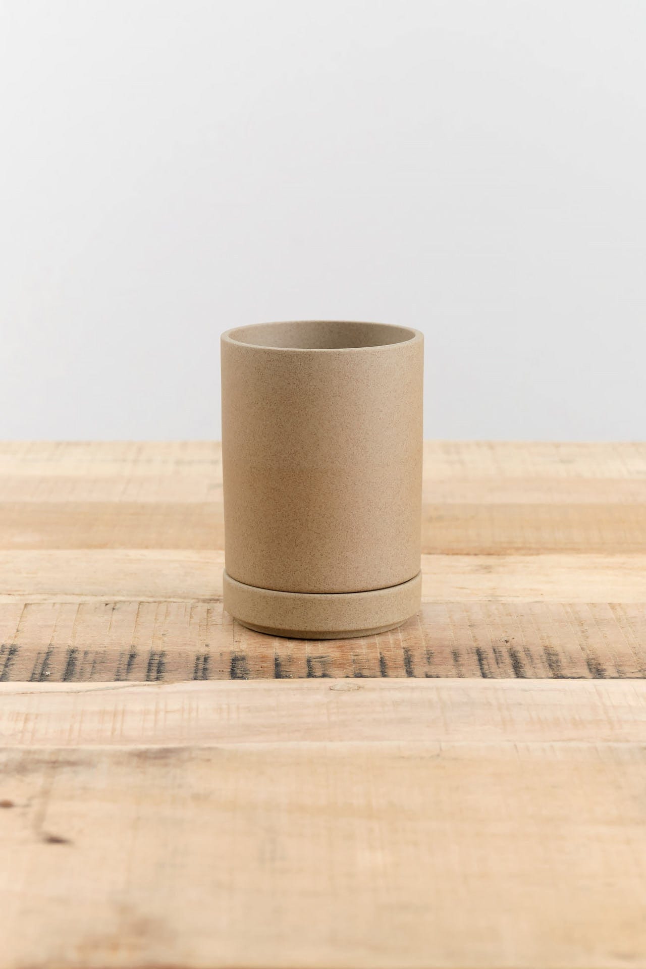 Hasami Porcelain Home Planters Small Planter Natural / 3.5" D X 4" H