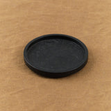 Hasami Porcelain Home Kitchen Serving Small Richlite Tray Black / 3 3/8" D X 1/2" H