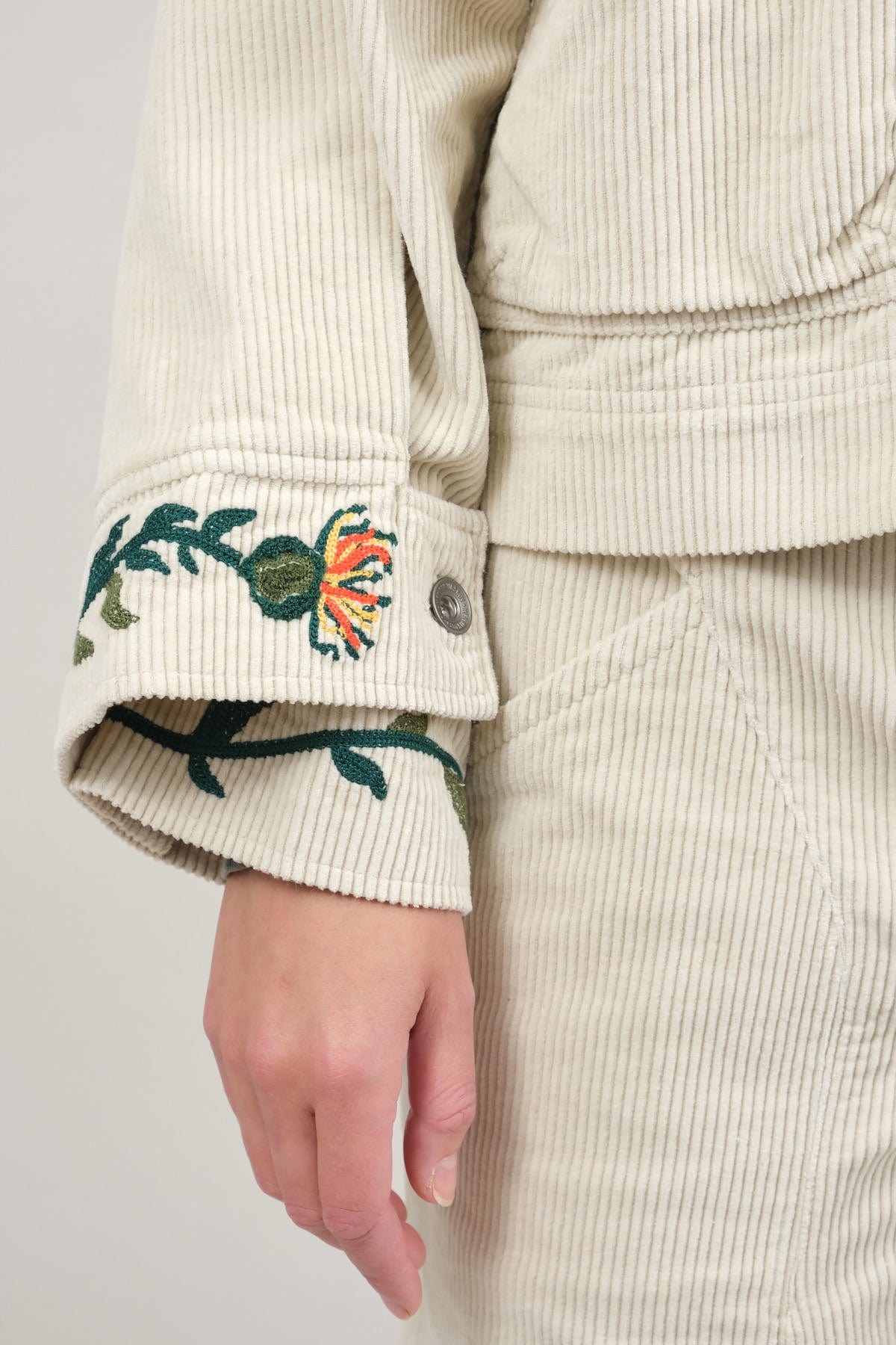 Sleeve detailing on Cast Corduroy Jacket