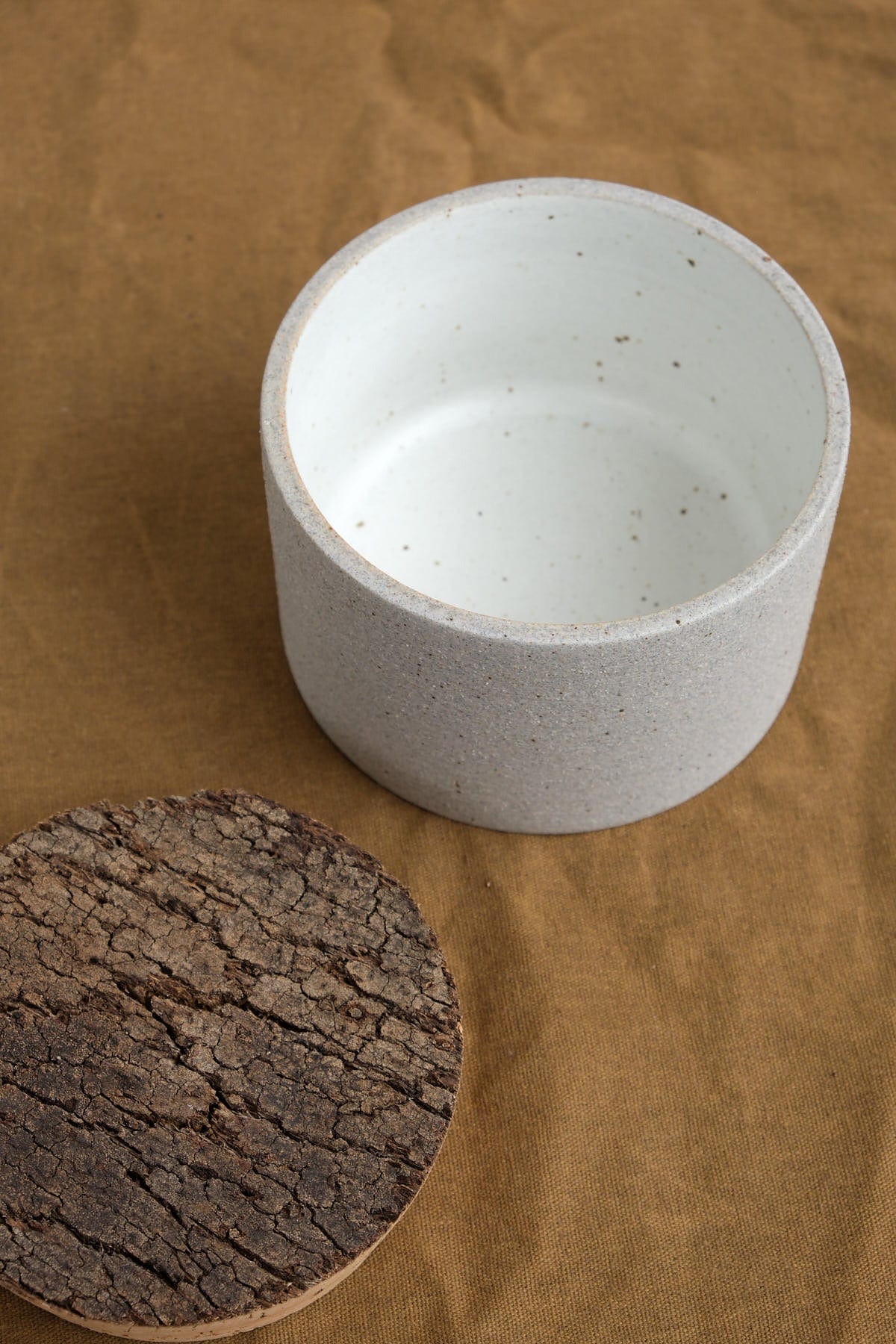 4.5" X 3" Canister in Greystone/Raw Exterior