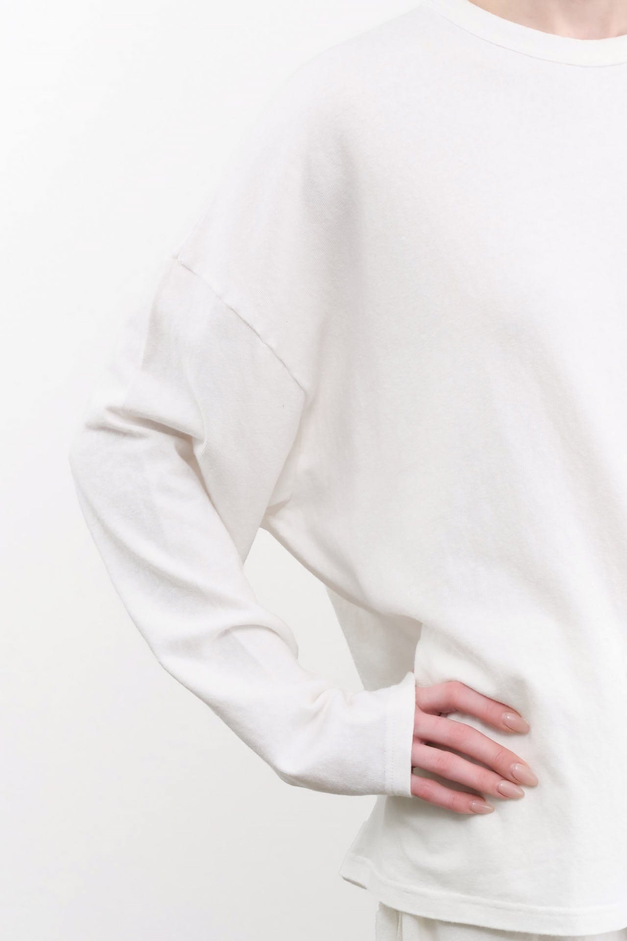 Ichi Antiquities Apparel Womens Lounge Cotton Loose Pullover White / One Size