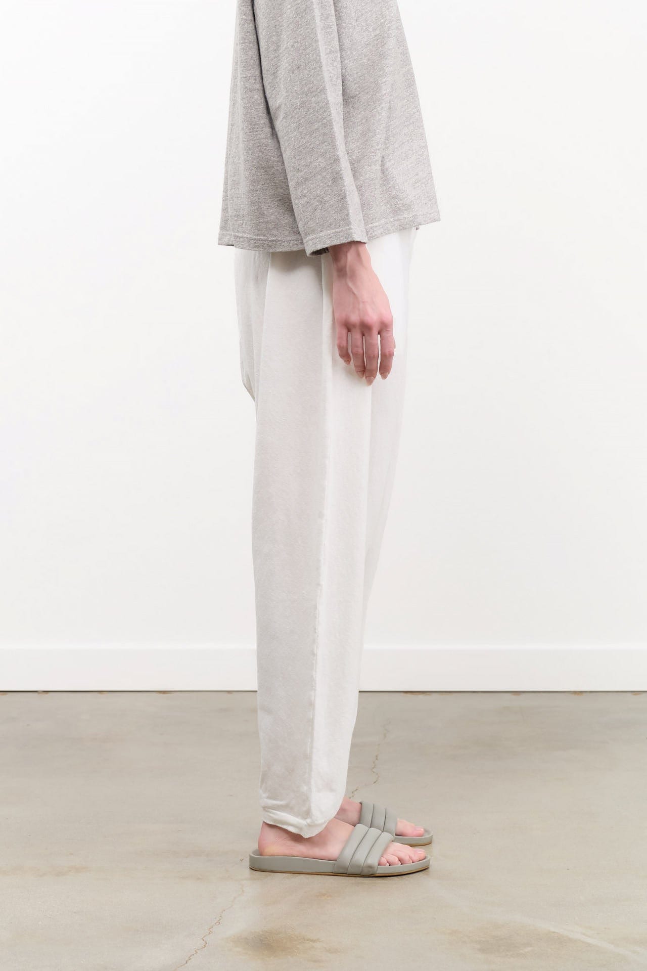 Ichi Antiquities Apparel Womens Lounge Cotton Pants in White White / One Size