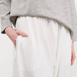 Ichi Antiquities Apparel Womens Lounge Cotton Pants in White White / One Size