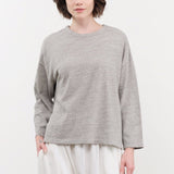 Ichi Antiquities Apparel Womens Lounge Cotton Pullover Gray / One Size