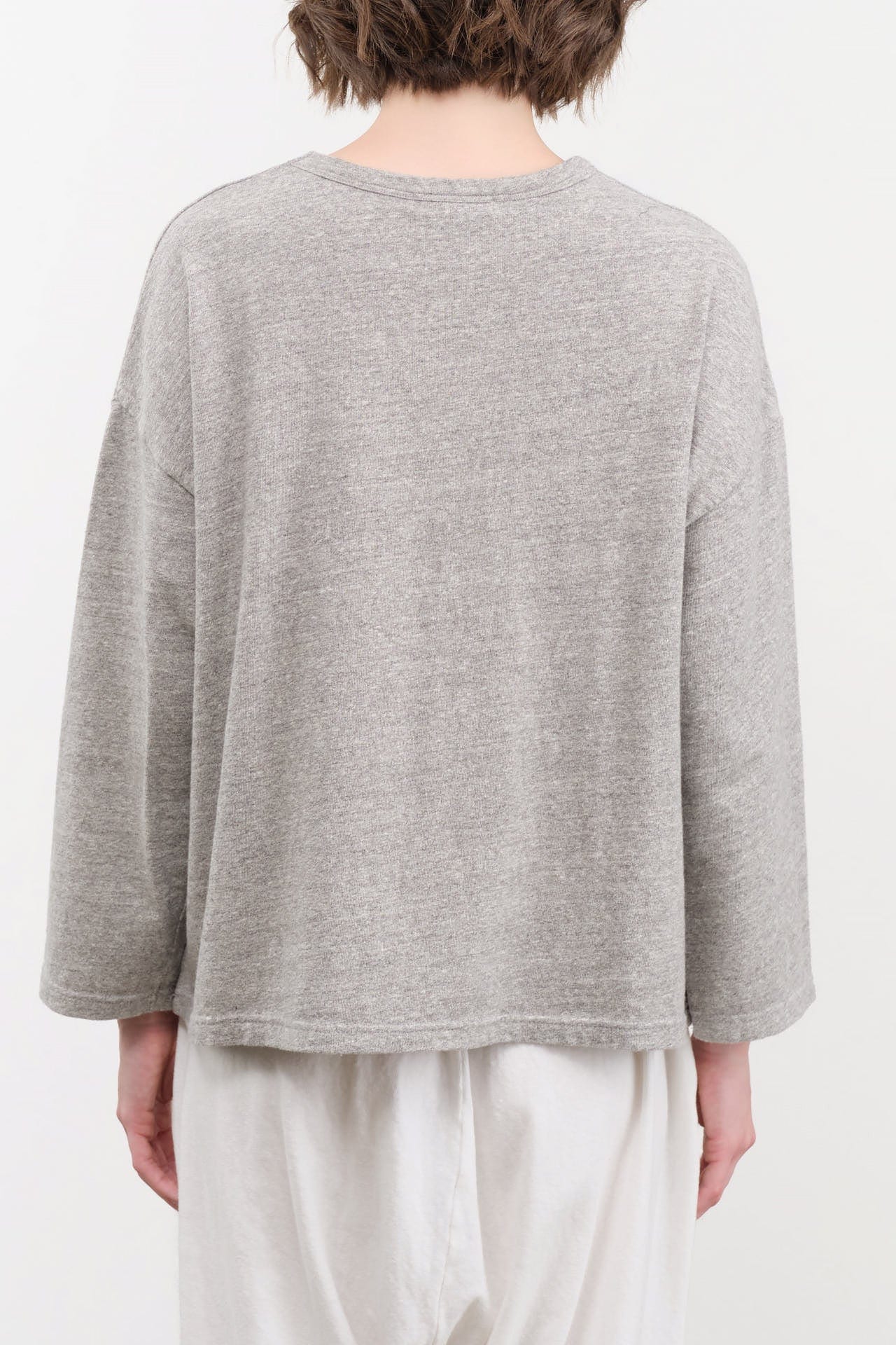 Ichi Antiquities Apparel Womens Lounge Cotton Pullover Gray / One Size