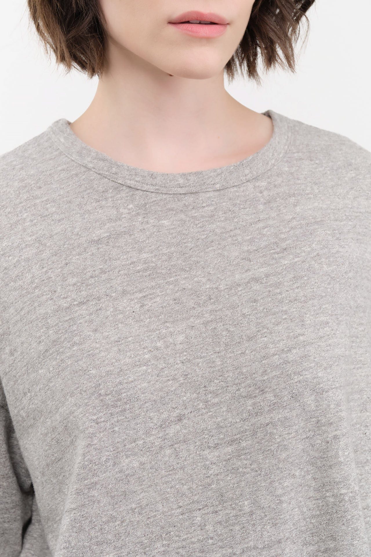 Ichi Antiquities Apparel Womens Lounge Cotton Pullover Gray / One Size