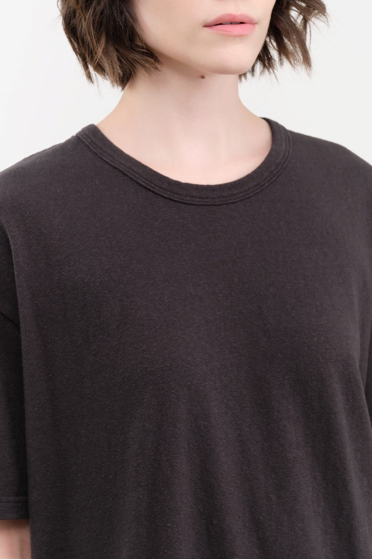 Ichi Antiquities Apparel Womens Lounge Cotton T-Shirt in Black Black / One Size
