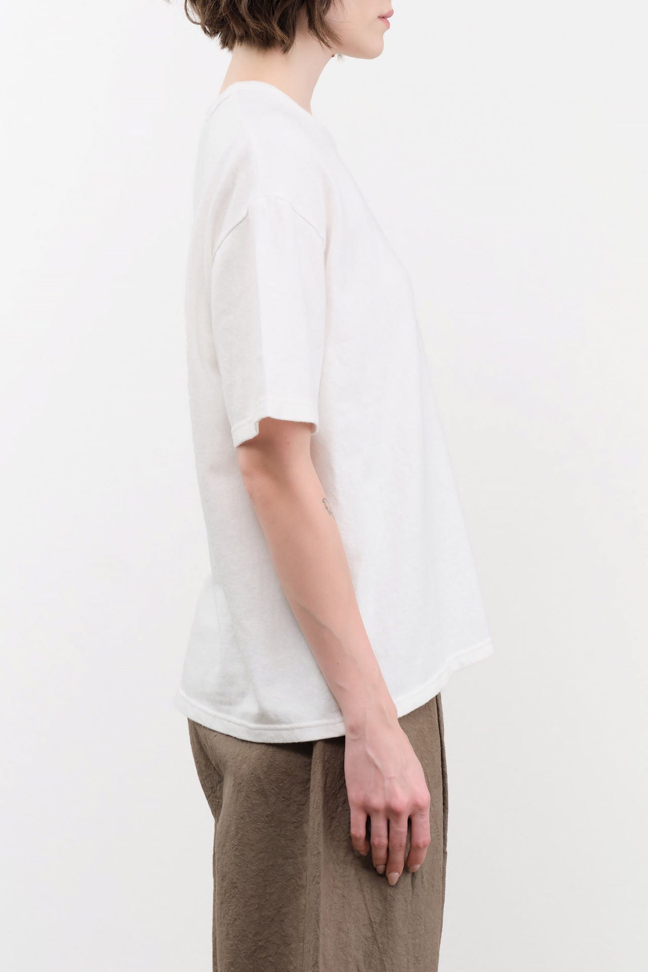 Ichi Antiquities Apparel Womens Lounge Cotton T-Shirt in White White / One Size