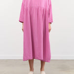 Ichi Antiquities Apparel Womens Dresses Dobby Stripe Dress Pink x Natural / One Size