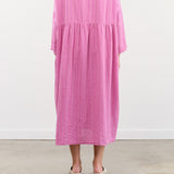 Ichi Antiquities Apparel Womens Dresses Dobby Stripe Dress Pink x Natural / One Size