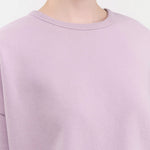 Ichi Antiquities Apparel Womens Lounge French Terry Pullover Lavender / One Size