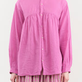 Ichi Antiquities Apparel Womens Blouses Linen Cotton Shirt Pink / One Size