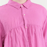Ichi Antiquities Apparel Womens Blouses Linen Cotton Shirt Pink / One Size
