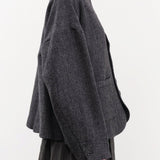 Ichi Antiquities Apparel Womens Jackets Wool Herringbone Jacket Black / One Size