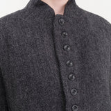 Ichi Antiquities Apparel Womens Jackets Wool Herringbone Jacket Black / One Size