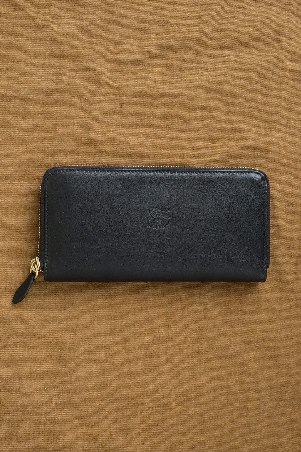 Il Bisonte Accessories Wallets Ametista Zip Around Wallet Nero / 7.5" L X 4" W