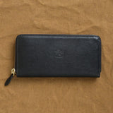 Il Bisonte Accessories Wallets Ametista Zip Around Wallet Nero / 7.5" L X 4" W
