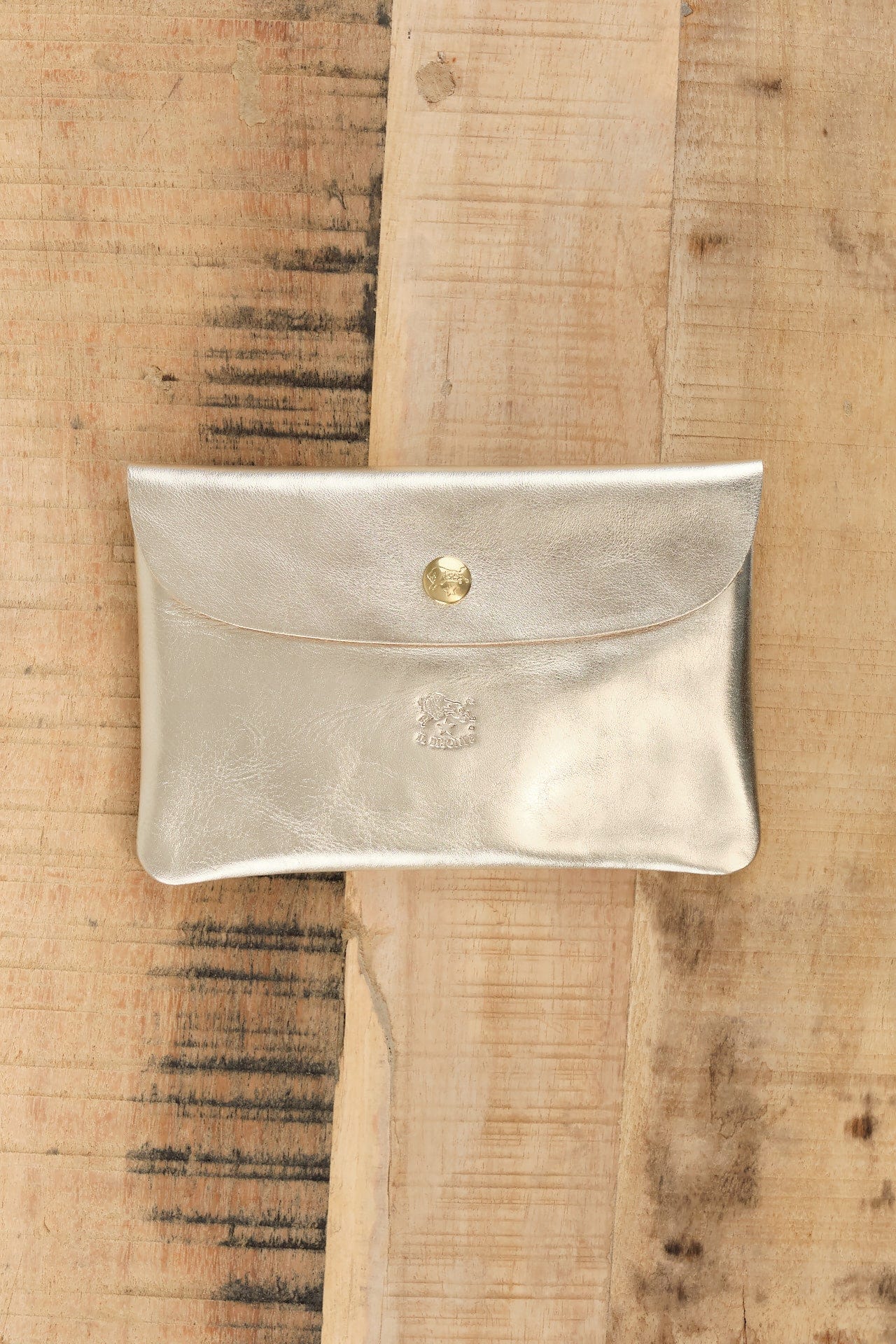 Il Bisonte Accessories Bags Classic Envelope Case in Platino Platino / 6.25" L X 4.25" W X .5" D