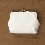 Front view of Coin Purse in Milk