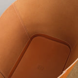 Il Bisonte Home Baskets Cowhide Storage Basket in Caramel Caramel / 16" L X 14.2" H X 8" D