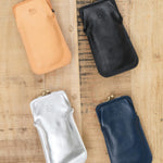 Il Bisonte Accessories Sunglasses Glasses Case in Metallic Silver Metallic Silver / 6.75" L X 3.5" H X .75" D