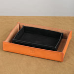 Black Nero Leather Cowhide Tray