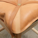 Il Bisonte Home Objects Large Cowhide Stool with Pillow in Naturale Naturale / 14.6" L X 28.3" H X 15.2" D