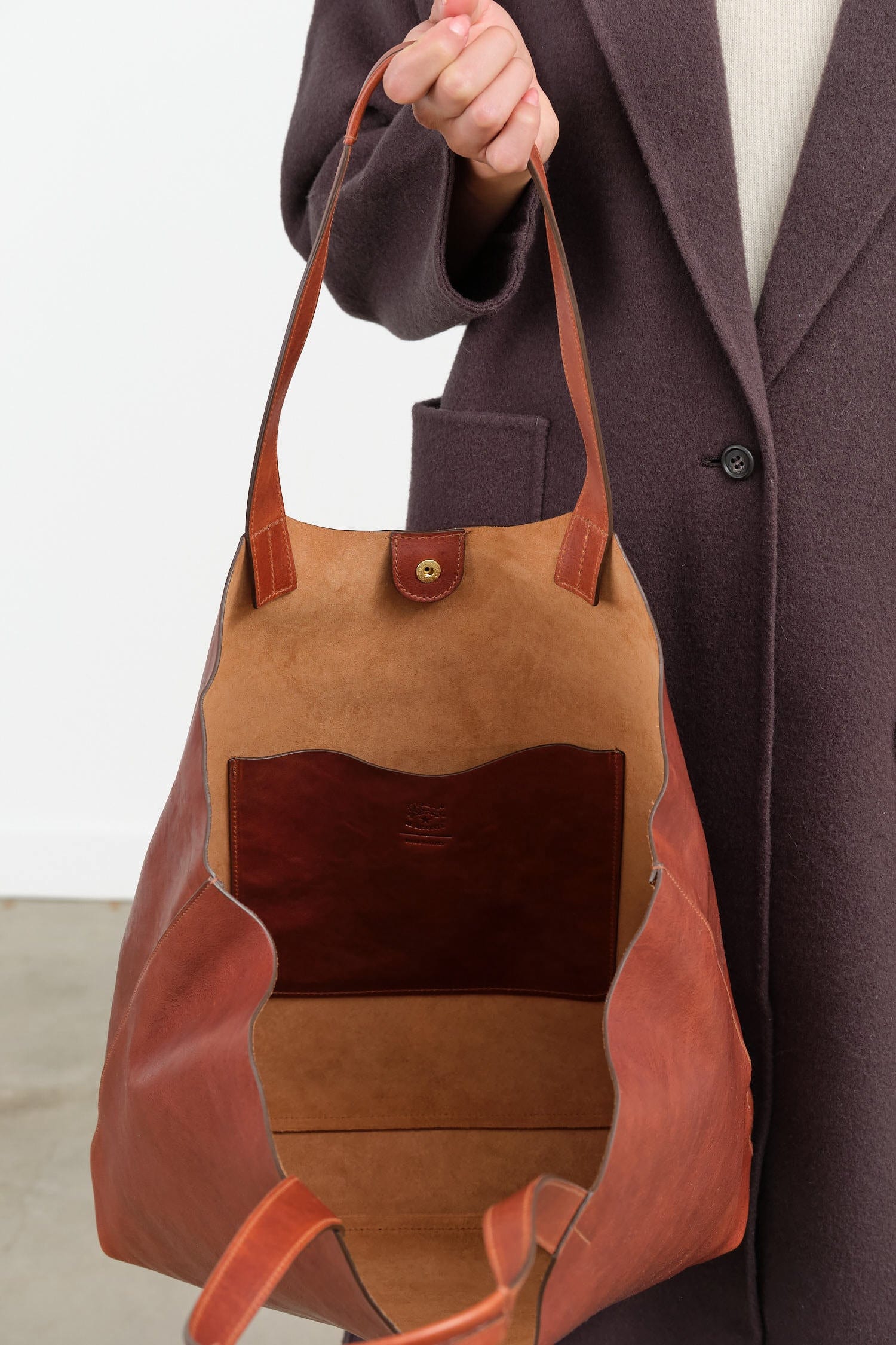 Il Bisonte Accessories Bags Le Laudi Tote Bag Seppia / 20.5" L X 15.5" H X 3" D