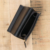 Il Bisonte Accessories Wallets Medium Classic Wallet in Nero Nero / 4.25" L X 3.5" W X 1.25" D
