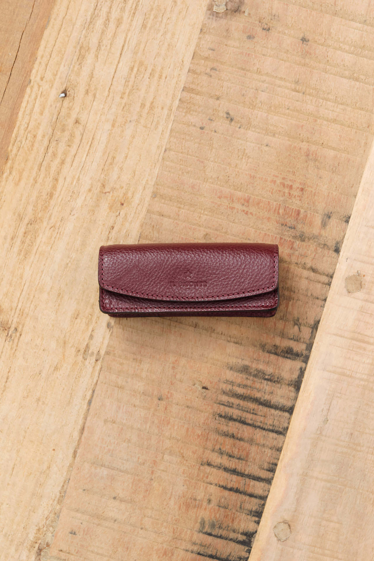 Il Bisonte Accessories Bags Musa Lipstick Holder in Black Cherry Black Cherry / 4" L X 1.5" W X 1.25" D
