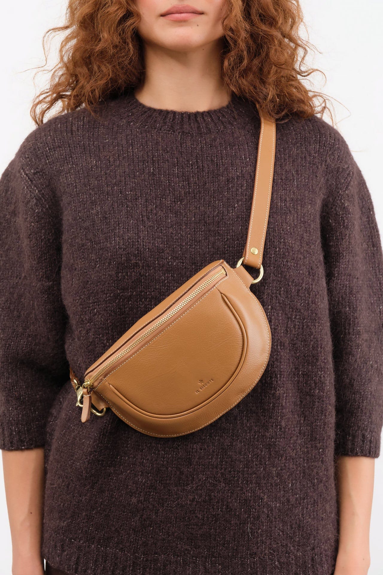 Il Bisonte Accessories Bags Oliveta Belt Bag in Gianduia Gianduia / 11" L X 6" W X 0.5" D