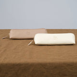 Il Bisonte Accessories Wallets Pencil Case in Milk Milk / 8" L X 1.25" H X 1.5" D