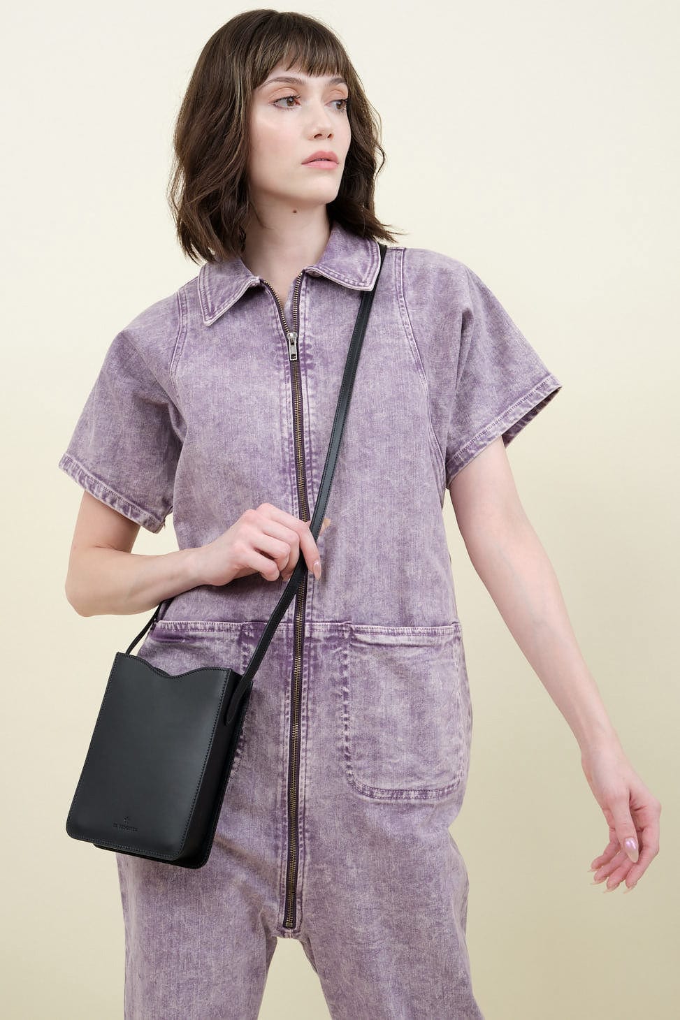 Roseto Crossbody Bag in Nero
