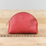 Il Bisonte Accessories Bags Small Bigallo Beauty Case in Rosso Rosso / 6" L X 4.25" H X 2" D