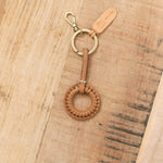 Il Bisonte Accessories Keychains Tessa Key Holder Gianduia / 3" L X 1.5" W X 0.5" D