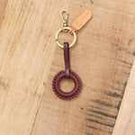 Il Bisonte Accessories Keychains Tessa Key Holder Black Cherry / 3" L X 1.5" W X 0.5" D